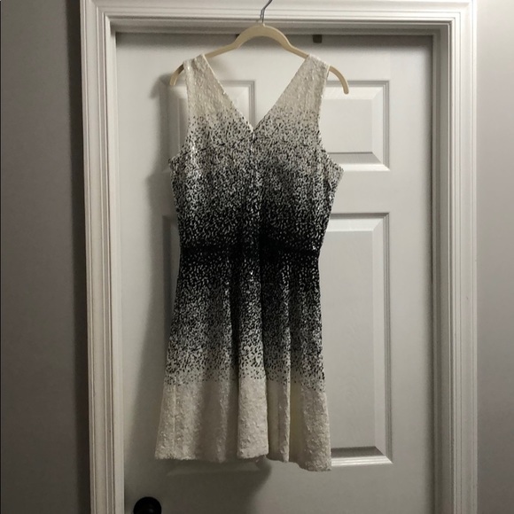 Dress the Population white and black sequin dress - Picture 2 of 3